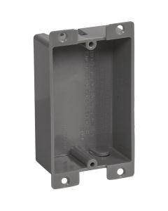 Gardner Bender 1-Gang PVC Molded Shallow Wall Electrical Box