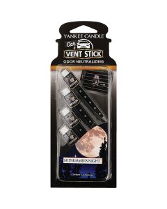 Yankee Candle Vent Stick Car Air Freshener, Midsummer's Night (4-Pack)