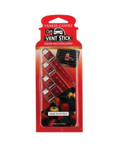 Yankee Candle Vent Stick Car Air Freshener, MacIntosh (4-Pack)