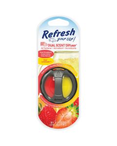 Refresh Your Car Oil Diffuser Car Air Freshener, Fresh Strawberry/Cool Lemonade