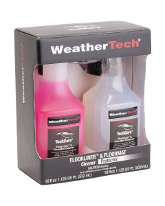 WeatherTech TechCare 18 Oz. Liquid Floorliner & Floormat Auto Interior Cleaner and 18 Oz. Liquid Protector Kit (2-Pack)