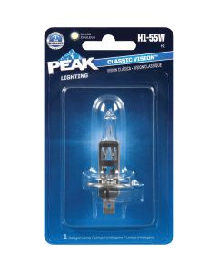 PEAK Classic Vision H1-55W 12.8V Halogen Automotive Bulb