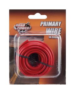 ROAD POWER 17 Ft. 14 Ga. PVC-Coated Primary Wire, Red