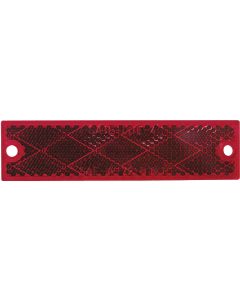 Peterson 1-1/8 In. W. x 4-7/16 In. H. Compact Rectangular Red Reflector