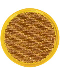 Peterson 3 In. Dia. Round Amber Quick-Mount Reflector