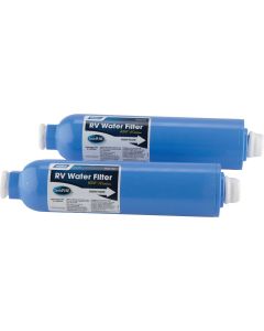 Camco Large Capacity, (Durable In-Line RV Water Filter, (2-Pack)