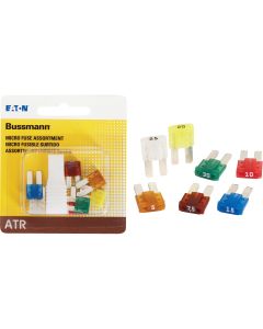 Bussmann ATR (Micro II) Fuse Assortment with Fuse Puller (7-Piece)