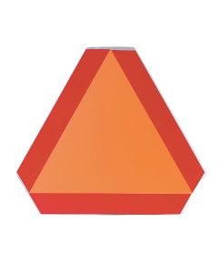 Safety Vehicle Emblem 16 In. x 14 In. Slow Moving Vehicle Emblem, Aluminum Sign