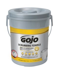 GOJO Fresh Citrus Pop-up Dispenser Scrubbing Hand Cleaner Wipes, (72 Ct.)