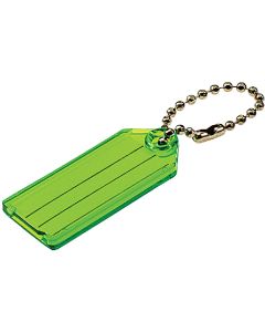 Lucky Line Transparent 2-1/4 In. I.D. Key Tag with Chain (100-Pack)