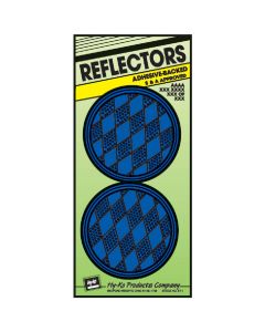 Hy-Ko 3-1/4 In. Dia. Round Blue Press-On Reflector (2-Pack)