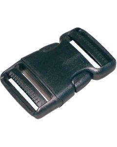 Turf 1" Black Strap Buckle