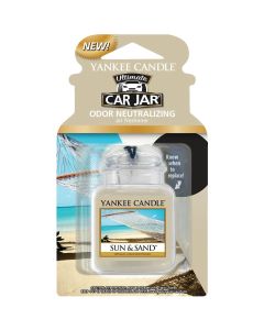 Yankee Candle Car Jar Ultimate Car Air Freshener, Sun & Sand