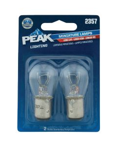 PEAK 2357 12.8/14V Mini Incandescent Automotive Bulb (2-Pack)