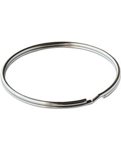 Lucky Line Tempered Steel Nickel-Plated 2 In. Key Ring (50-Pack)