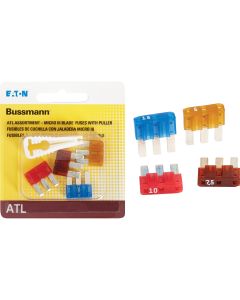 Bussmann ATL (Micro III) Fuse Assortment with Fuse Puller (4-Piece)