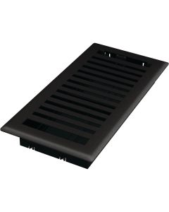 Imperial Montezuma 4 In. x 12 In. Black Iron Steel Floor Register