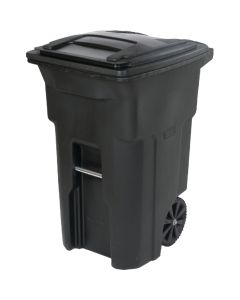 Toter 64 Gal. Black Commercial Trash Can