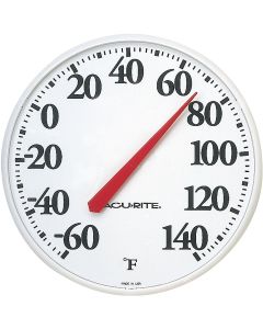 Acurite 12.5" Dia Plastic Dial Indoor & Outdoor Thermometer