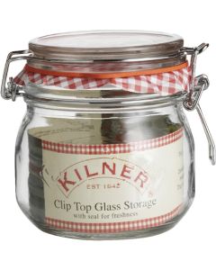 Kilner 17 Oz. Round Clip Top Glass Storage Jar