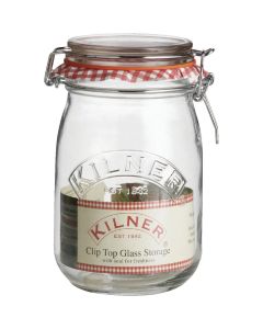 Kilner 34 Oz. Round Clip Top Glass Storage Jar