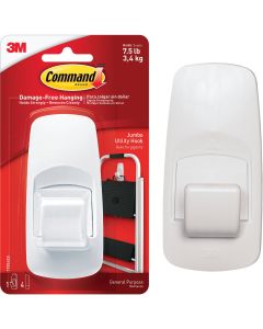 3M Command Jumbo Utility Adhesive Hook