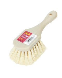 Do it 9 In. x 3 In. White Tampico Bristle Fiber Poly Scrub Brush