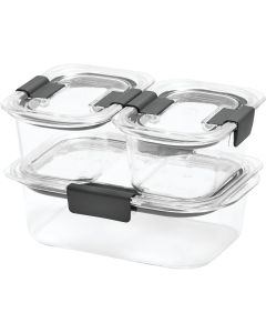 Rubbermaid Brilliance 6-Piece Clear Food Storage Container Set