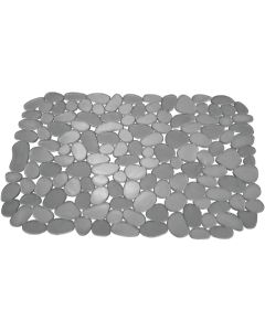 iDesign Pebblz 10.5 In. x 12.25 In. Graphite Sink Mat