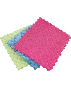 Libman 10 In. x 7 In. Microfiber Sponge Cloth (3-Count)