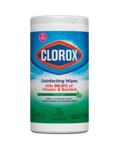 Clorox Fresh Scent Disinfecting Cleaning Wipes Tub (75-Count)