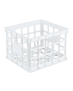 Sterilite 13.75 In. x 10.5 In. x 15.25 In. White Storage Crate