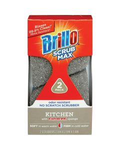 Brillo Scrub Max Kitchen Scrub Sponge (2-Count)