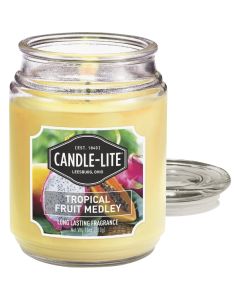 Candle Lite 18 Oz. Everyday Tropical Fruit Medley Jar Candle