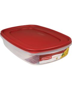 Rubbermaid Easy Find Lids 1.5 Gal. Clear Rectangle Food Storage Container