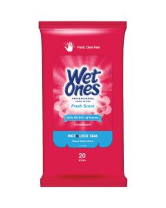 Wet Ones Fresh Scent Antibacterial Disinfectant Individual Hand Cleaning Wipes (20-Count)