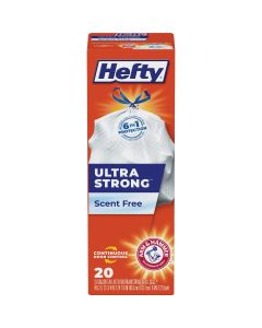 Hefty Ultra Strong 13 Gal. Tall Kitchen White Trash Bag (20-Count)