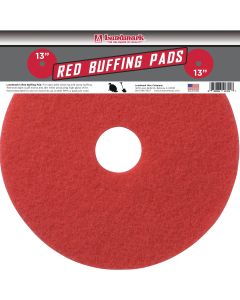 Lundmark 13 In. High Gloss Red Scrub Pad (5-Pack)