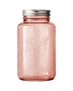 Ball 32 Oz. Quart Regular Mouth Vintage Pink Jar (4-Count)