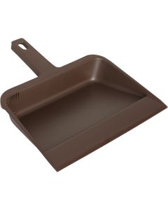 Impact 12 In. Brown Plastic Dust Pan