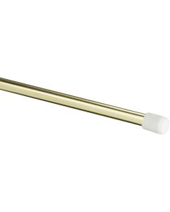 Kenney Strafford 18 In. To 28 In. 7/16 In. Spring Tension Rod, Brass