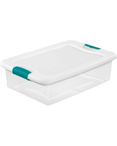 Sterilite 32 Qt. White Latching Storage Tote