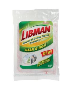 Libman Freedom Spray 5 In. x 15 In. Microfiber Disposable Mop Refill (3-Count)