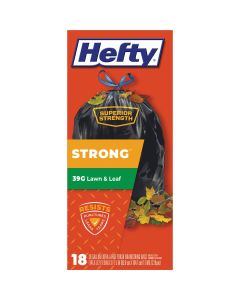 Hefty Strong 39 Gal. Black Lawn & Leaf Bag (18-Count)