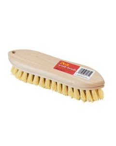 Do it 9 In. Crimped White Polypropylene Bristle Hardwood Scrub Brush