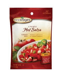 Mrs. Wages 4 Oz. Hot Salsa Tomato Mix