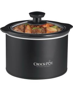 Crock-Pot 1.5 Qt. Black No Dial Round Manual Slow Cooker