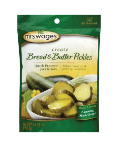 Mrs. Wages Quick Process 5.3 Oz. Bread & Butter Pickling Mix