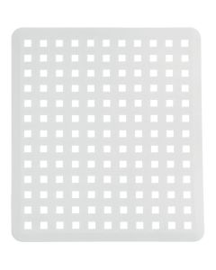 iDesign Euro 11 In. x 12.5 In. White Plastic Sink Mat