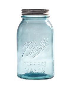 Ball Collector's Edition Quart Regular Mouth Aqua Vintage Canning Jar (4-Count)